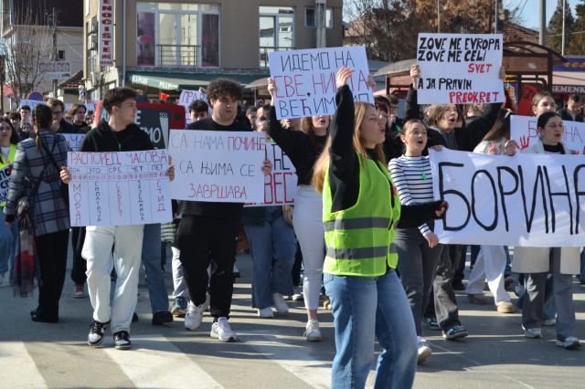 Gimnazijalci u protestu