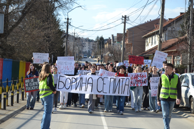 Gimnazijalci u protestu