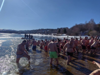 Plivanje za Časnim krstom na Vlasini