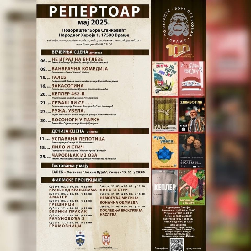 Pozorišni i bioskopski repertoar