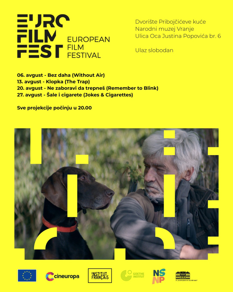 Evropski filmski festival u Vranju: Četiri besplatne projekcije pod otvorenim nebom