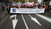 I Vranjanci protestovali u Beogradu