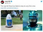 Robot-policajac sa performansama strašila u polju VIDEO