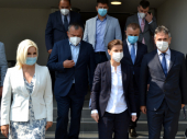 Brnabić u Vranju: Projekat više nego uspešan, hvala svim pripadnicima službi bezbednosti (FOTO)