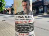 Privođenje zbog plakata sa likom Verana Matića u Vranju