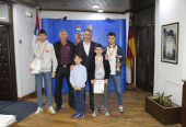 Priređen prijem za karatiste Karate kluba Vranje