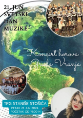Večeras Koncert horova Grada Vranja