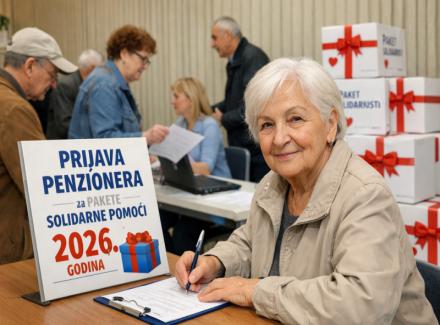 Počela prijava penzionera za pakete solidarne pomoći za 2026. godinu