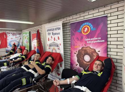 Akcija davanja krvi u PU Vranje: 247 davalaca pokazalo snagu humanosti