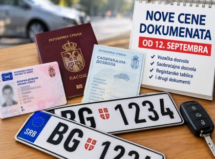 Nove cene dokumenata od 12. septembra 